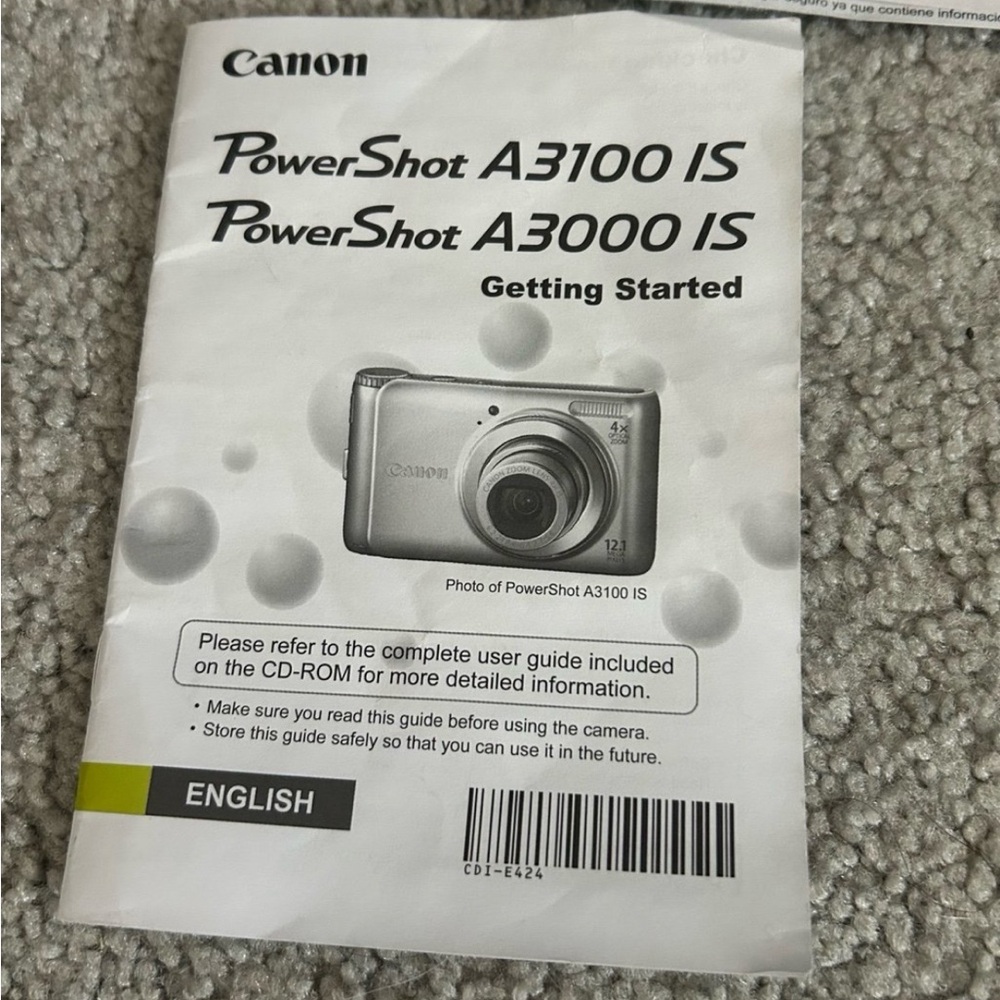 Canon PowerShot A3100 IS Digital Camera w/ Charger, Battery / NO Memory Card - Picture 11 of 11